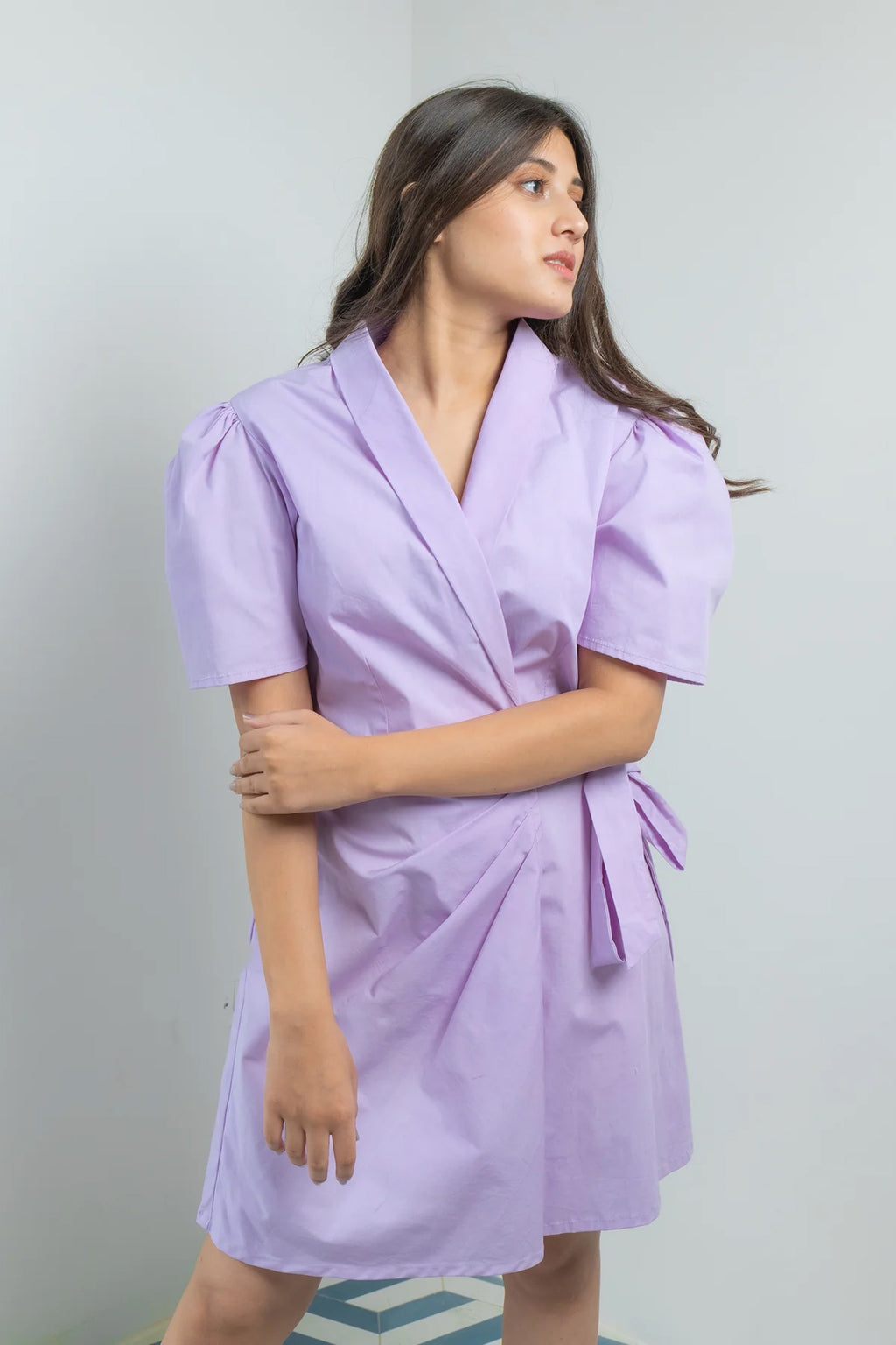 Lavender Gather Dress