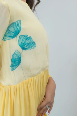 Tri Color Hand Painted Dress