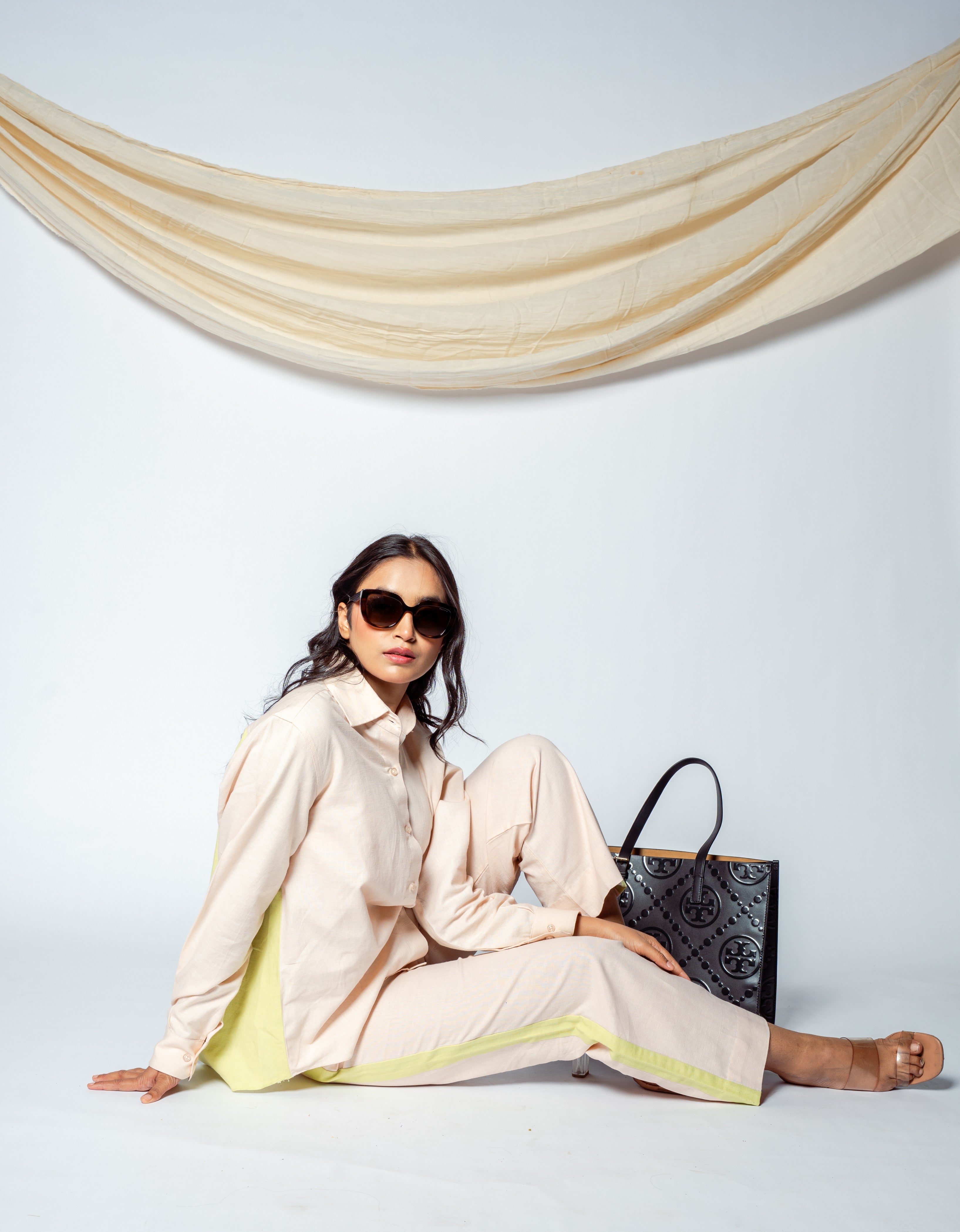Mint Edge Color Block Co-ord Set