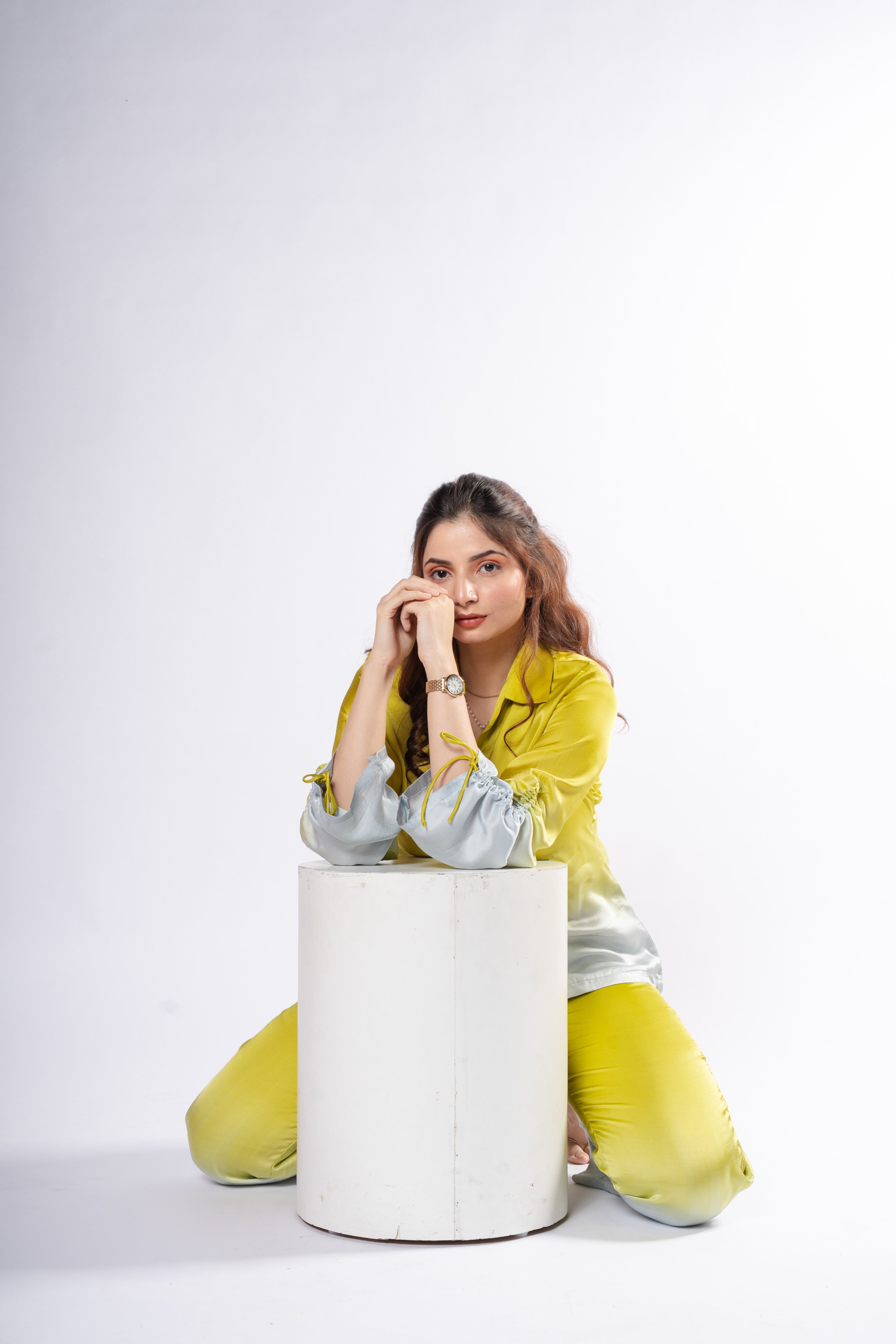 Forest fade satin co-ord sets