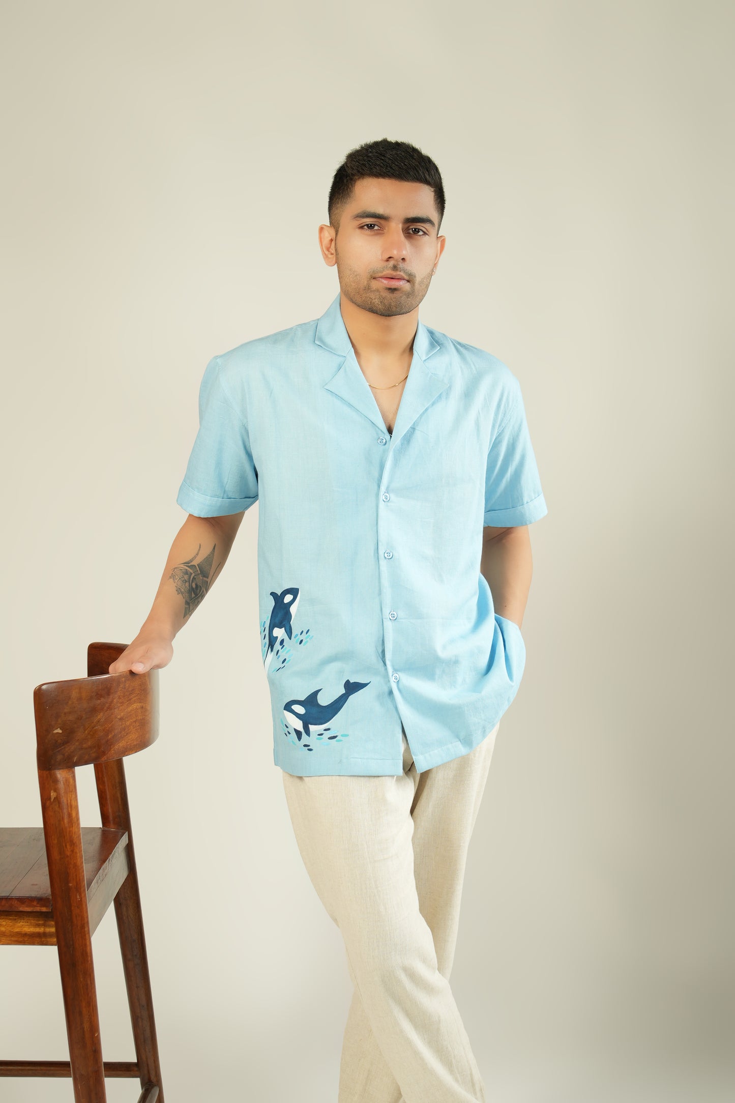 Ariel - Blue dolphin shirt