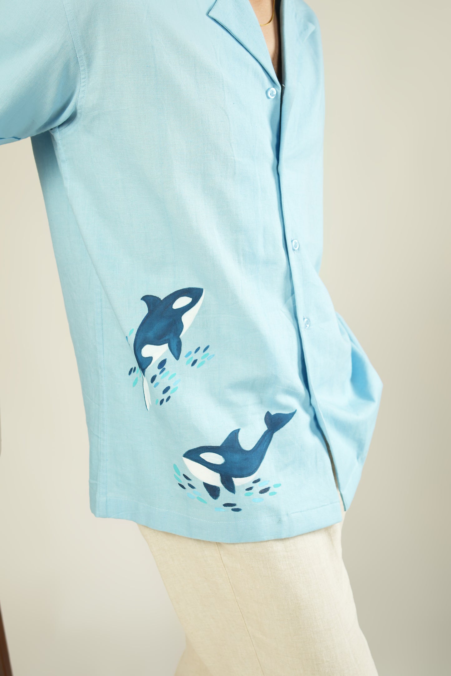 Ariel - Blue dolphin shirt