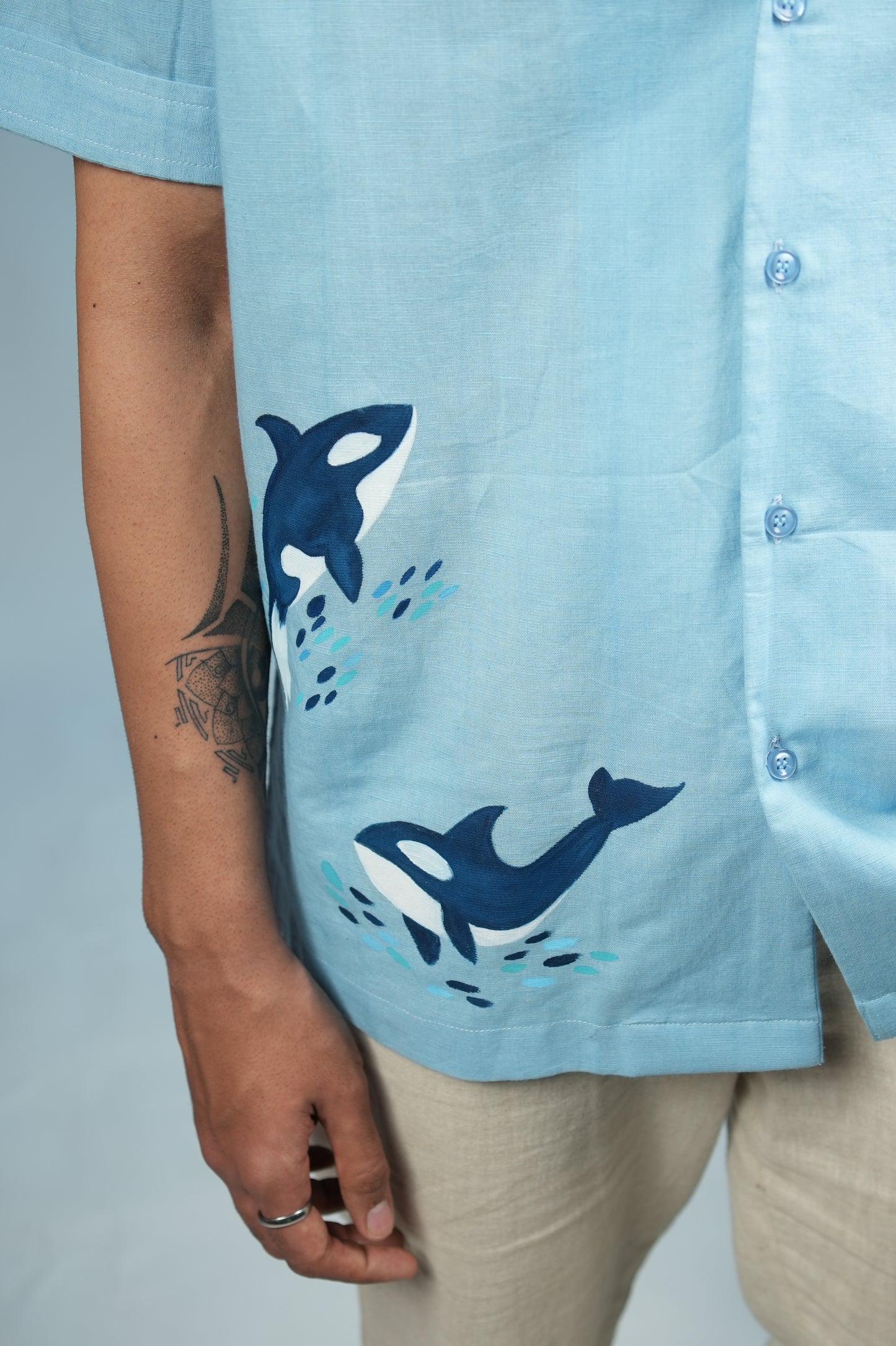 Ariel - Blue dolphin shirt