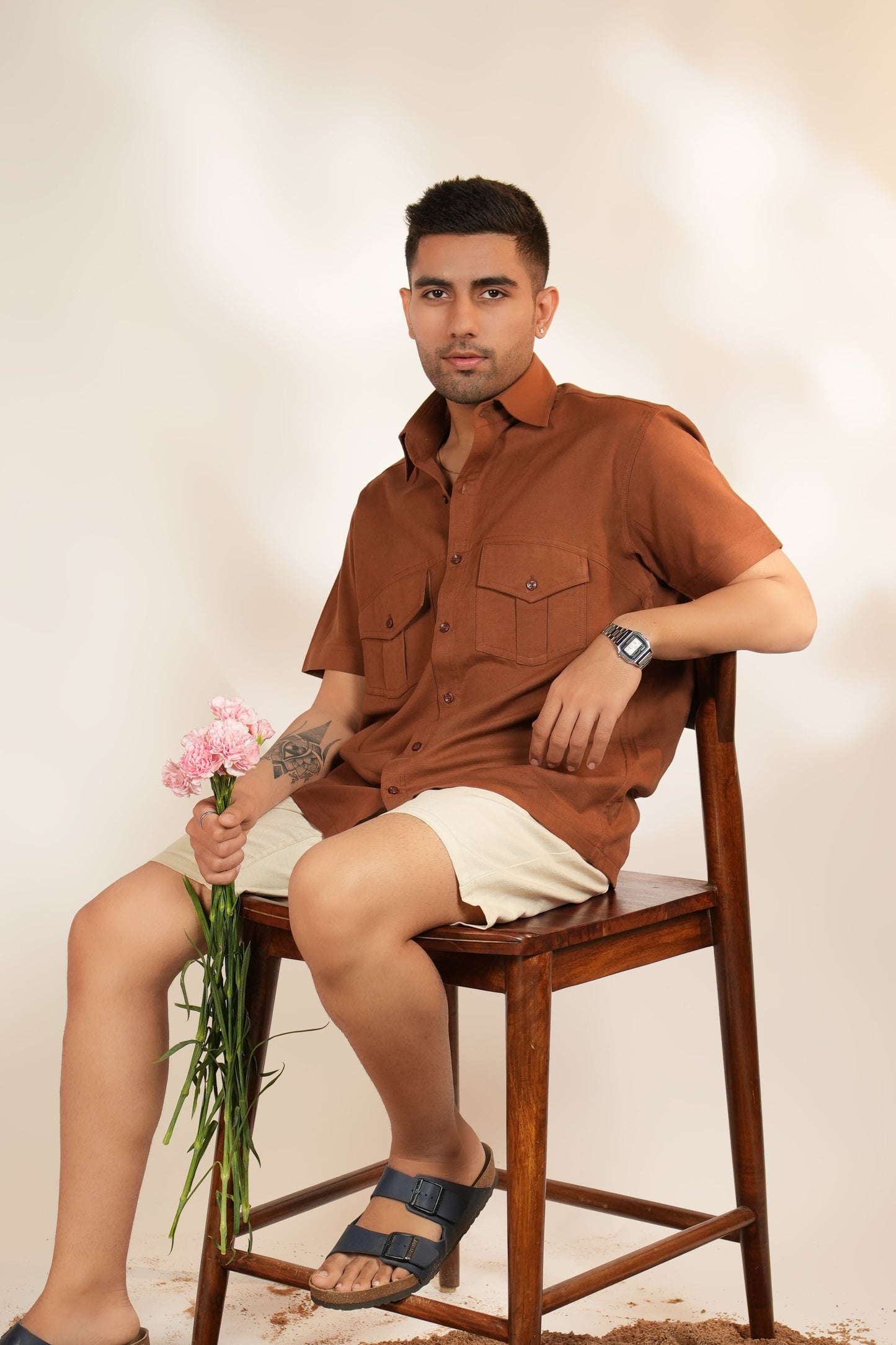 Dune - Brown boxy shirt