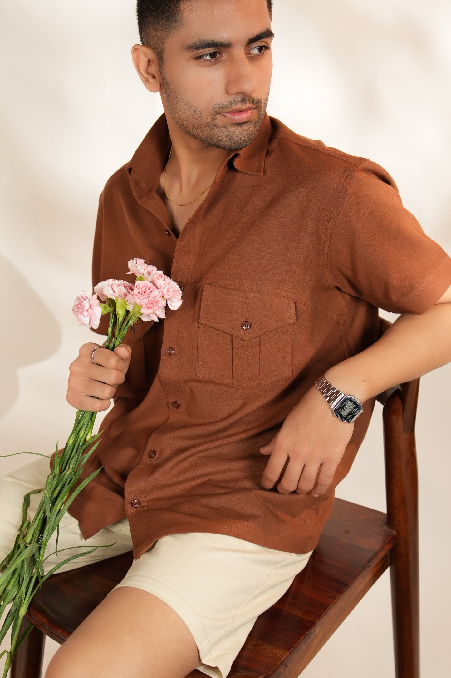 Dune - Brown boxy shirt