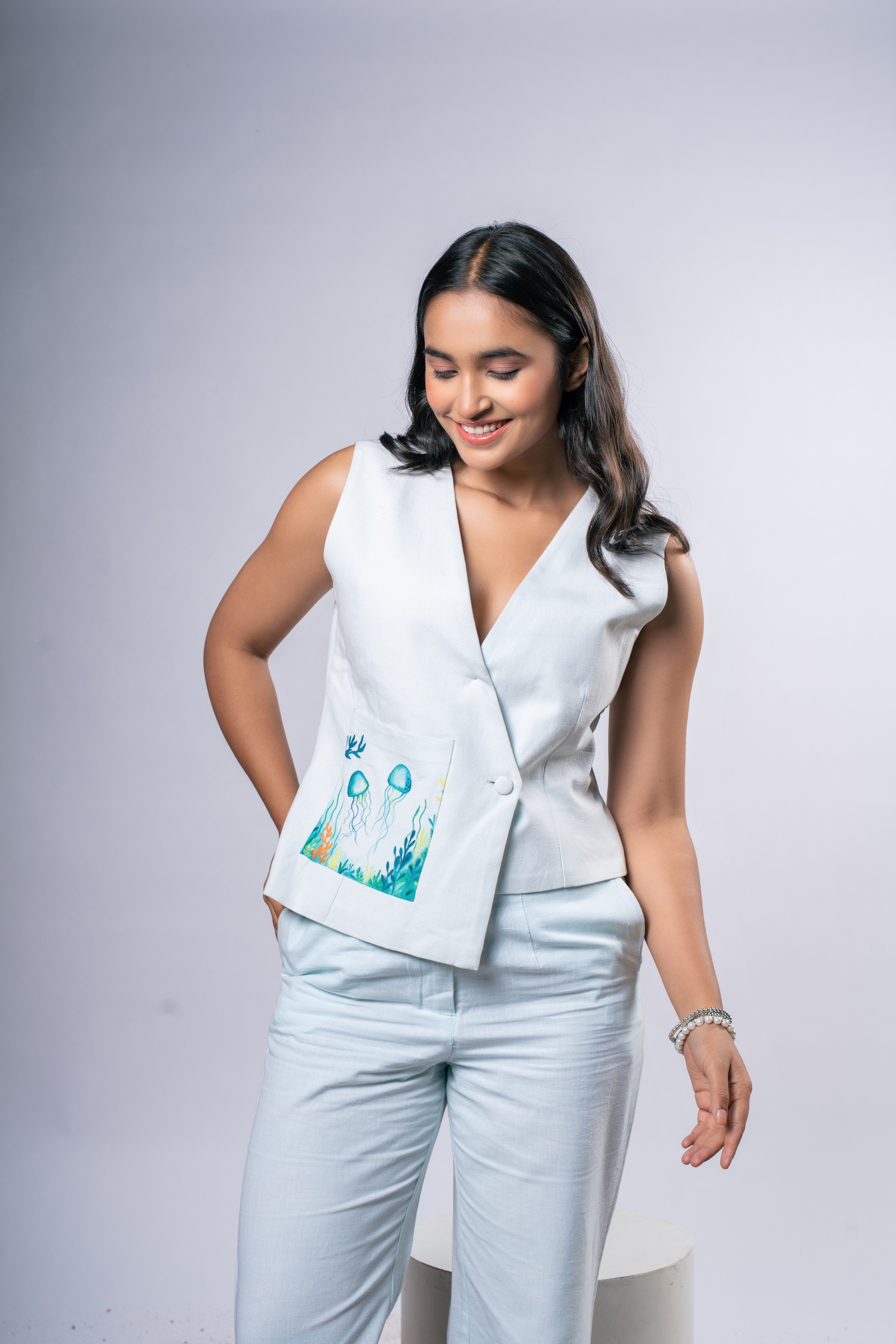 Moonlit drift Linen set