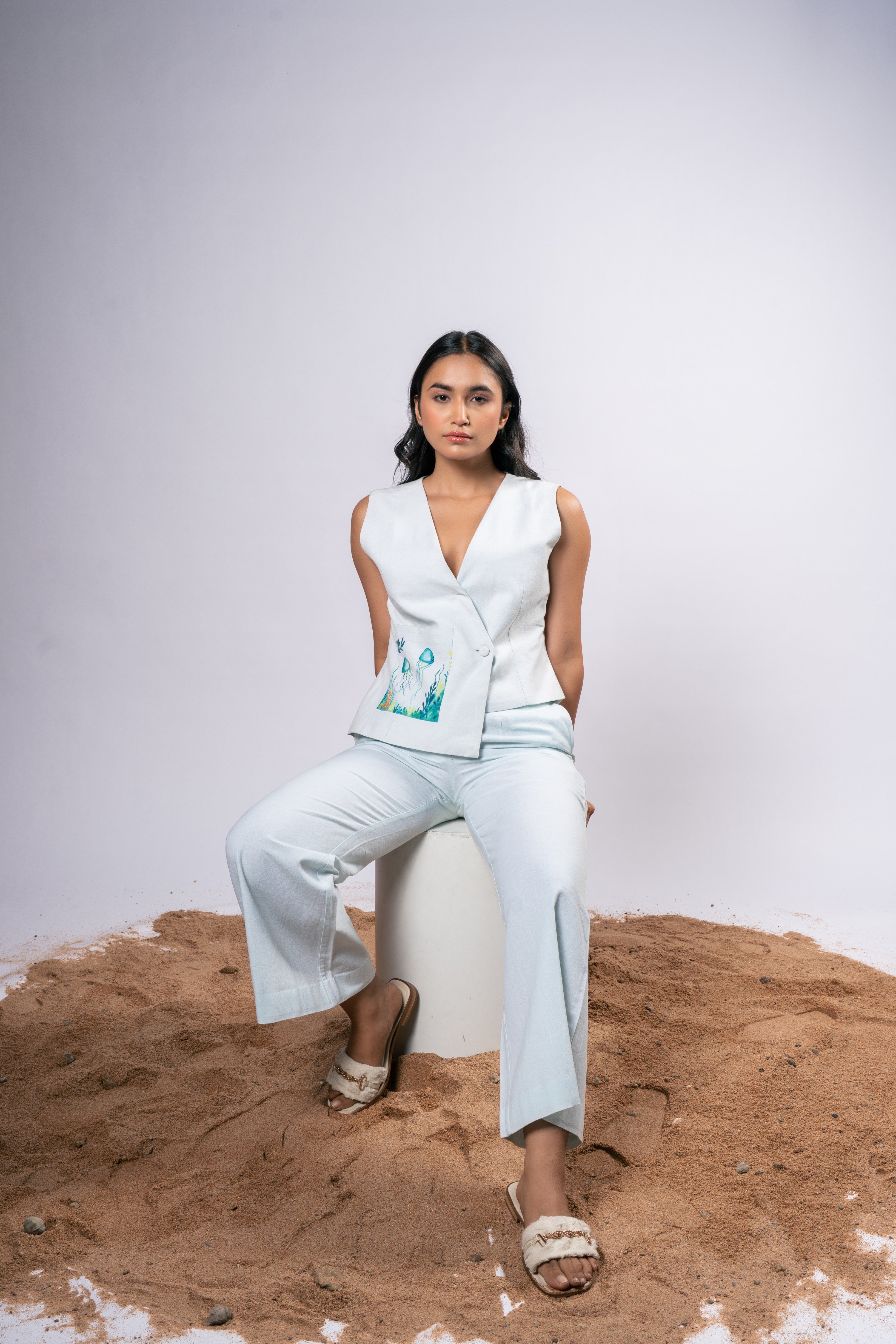 Moonlit drift Linen set