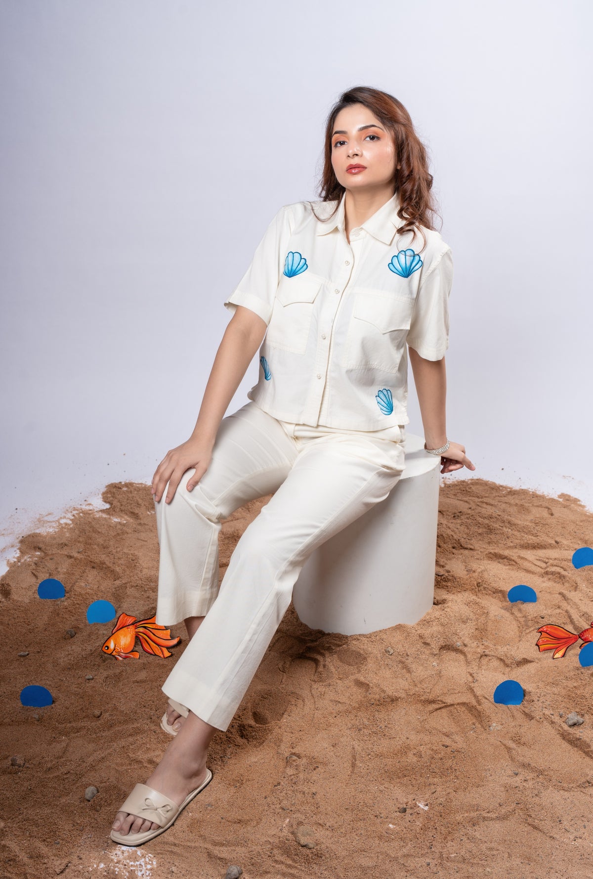 Oyester twill co-ord set