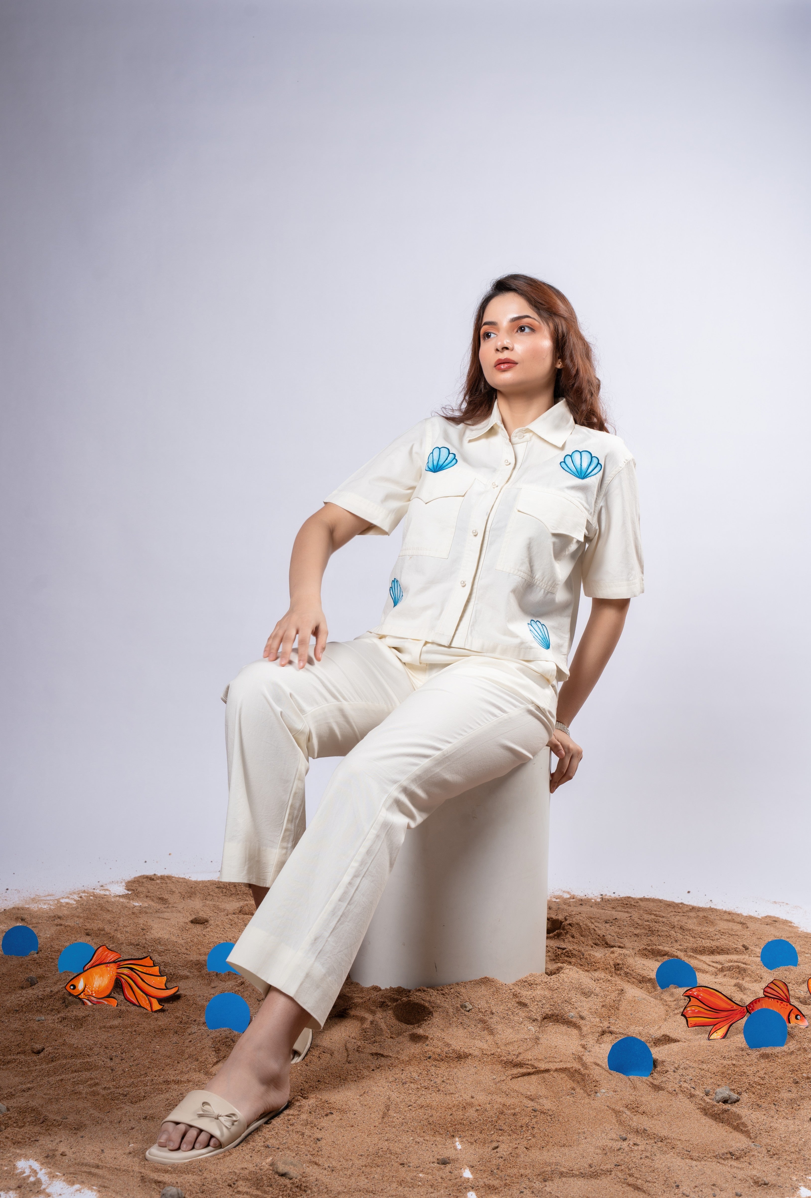 Oyester twill co-ord set