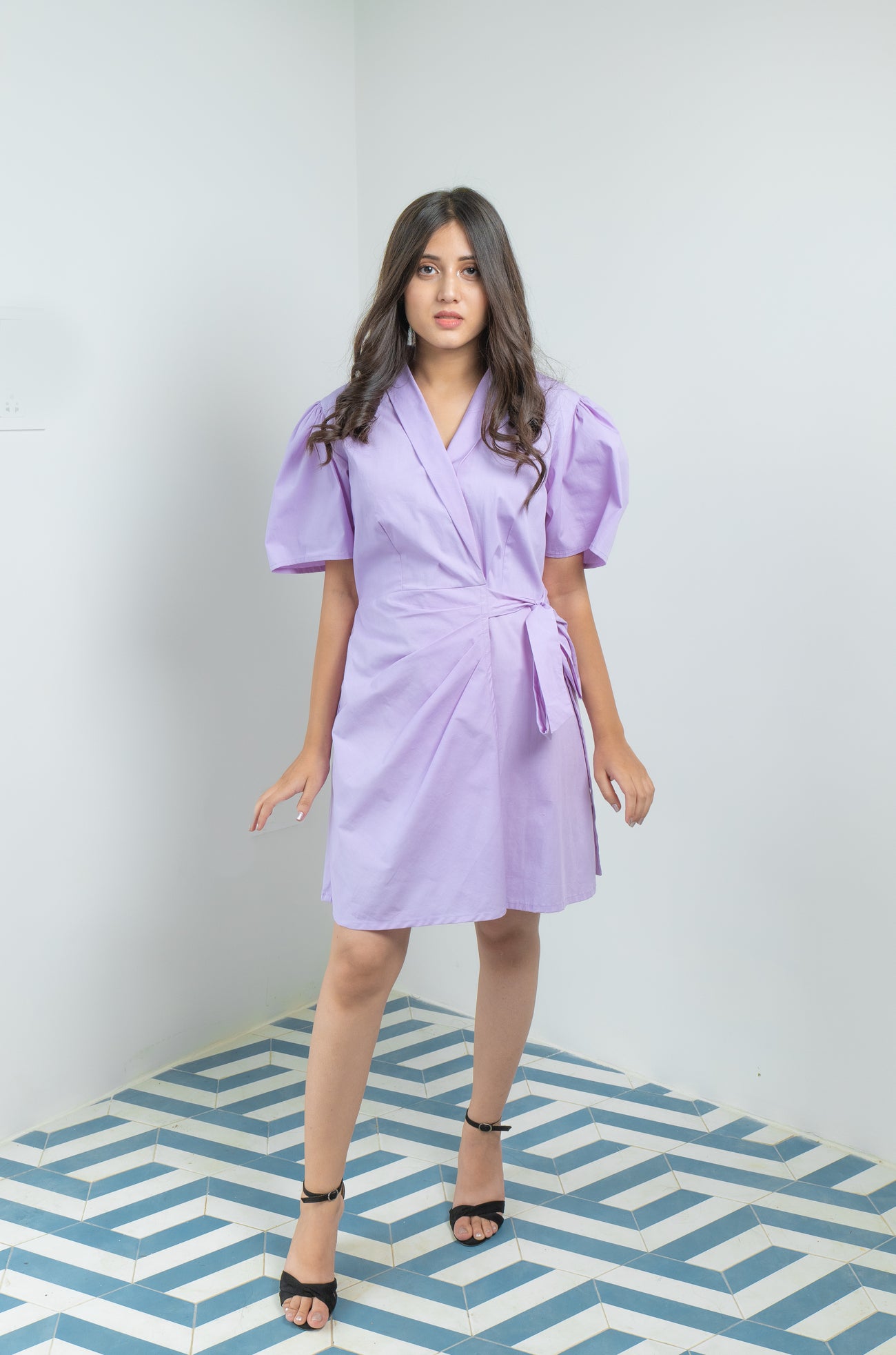 Lavender Gather Dress