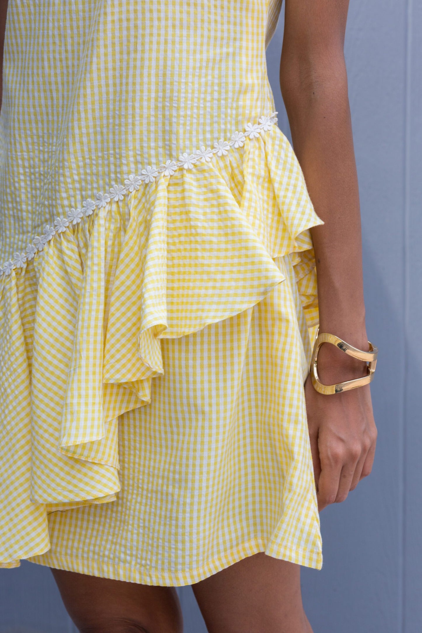 Citron – Crinkle cotton yellow dress